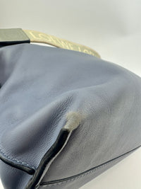 Medium Flamenco Clutch Bag Blue