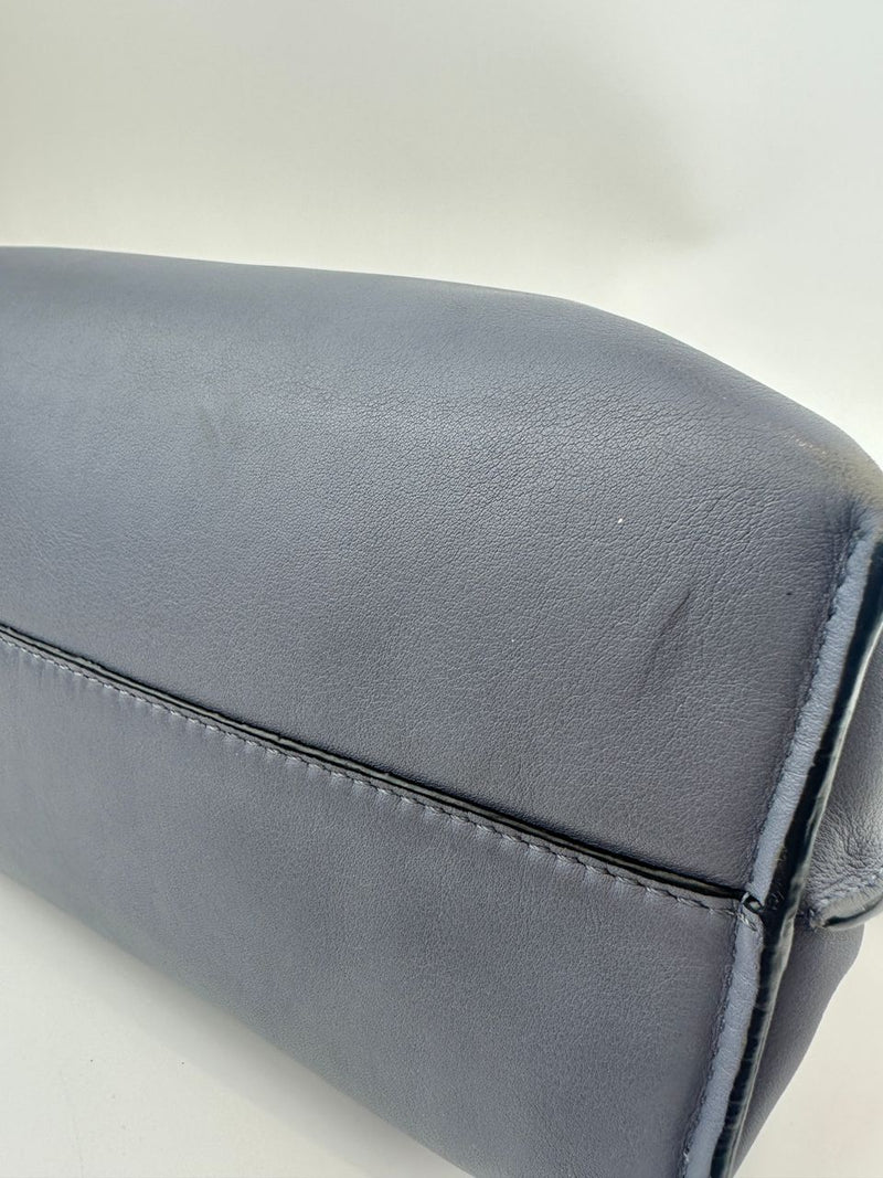 Medium Flamenco Clutch Bag Blue