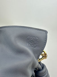 Medium Flamenco Clutch Bag Blue