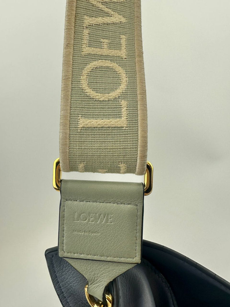 Medium Flamenco Clutch Bag Blue