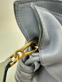 Medium Flamenco Clutch Bag Blue