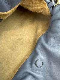 Medium Flamenco Clutch Bag Blue