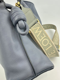 Medium Flamenco Clutch Bag Blue