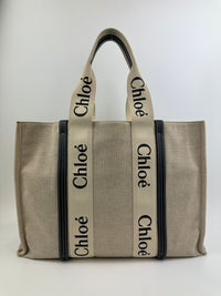 Woody Navy Large Tote Bag - Glampot