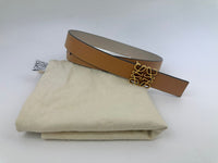 Reversible Anagram Belt in Supple Grained Calfskin - Glampot