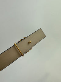 Reversible Anagram Belt in Supple Grained Calfskin - Glampot