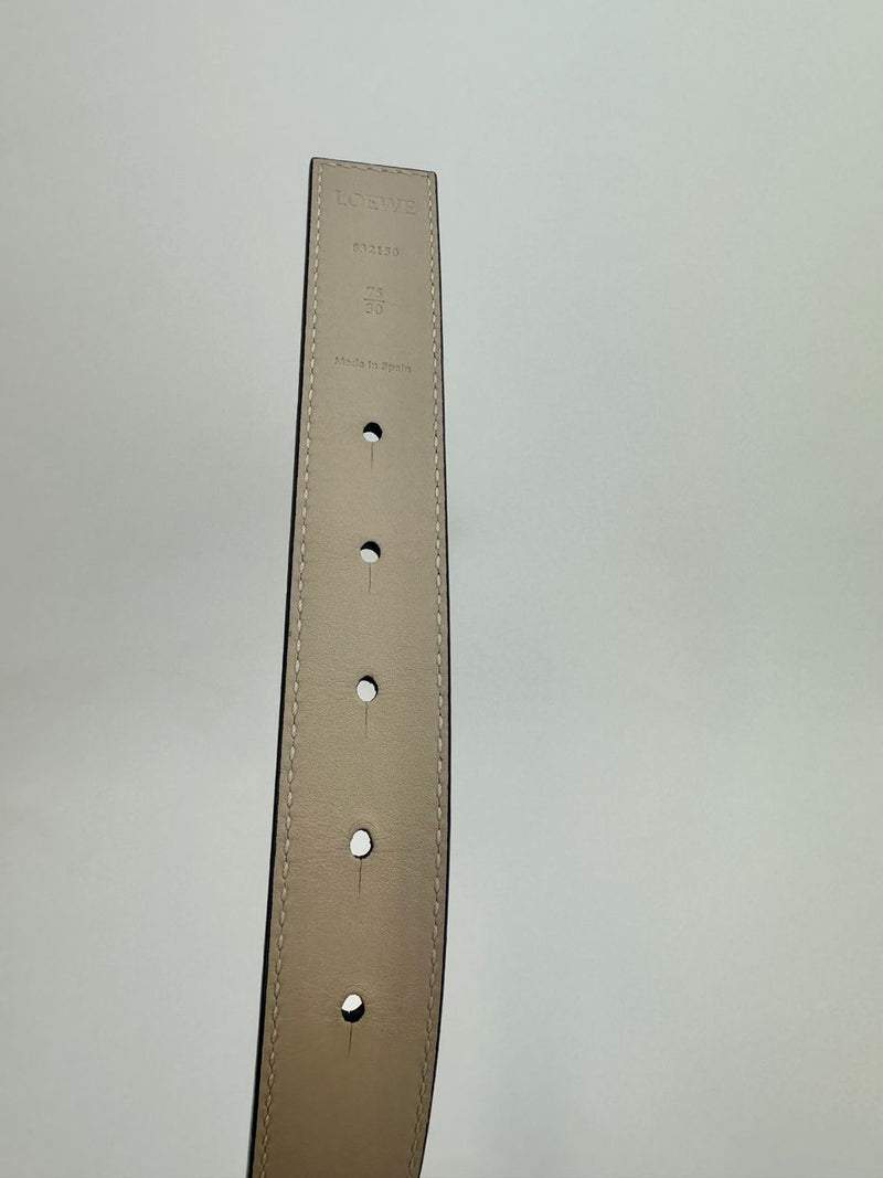 Reversible Anagram Belt in Supple Grained Calfskin - Glampot