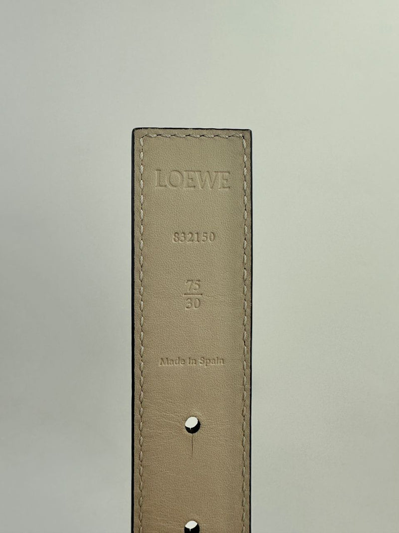 Reversible Anagram Belt in Supple Grained Calfskin - Glampot