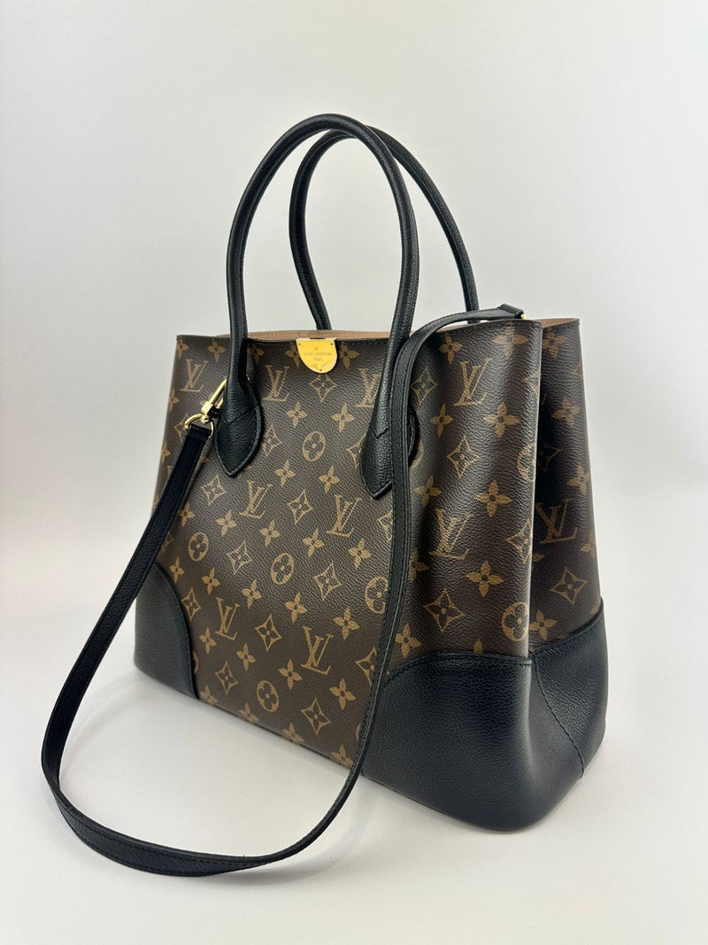 Flandrin Black Monogram Canvas Bag - Glampot