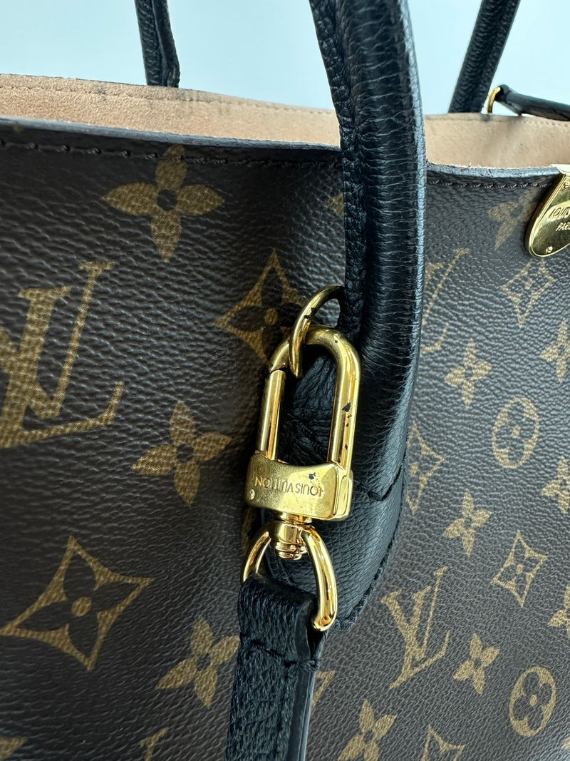 Flandrin Black Monogram Canvas Bag - Glampot