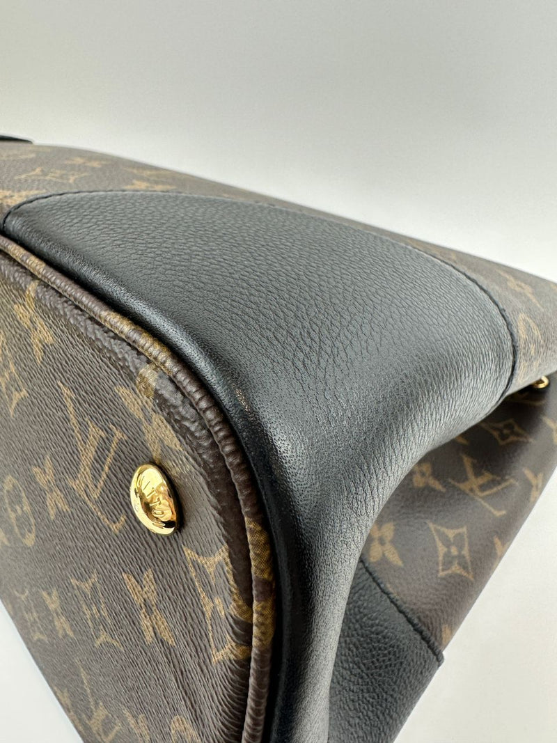Flandrin Black Monogram Canvas Bag - Glampot