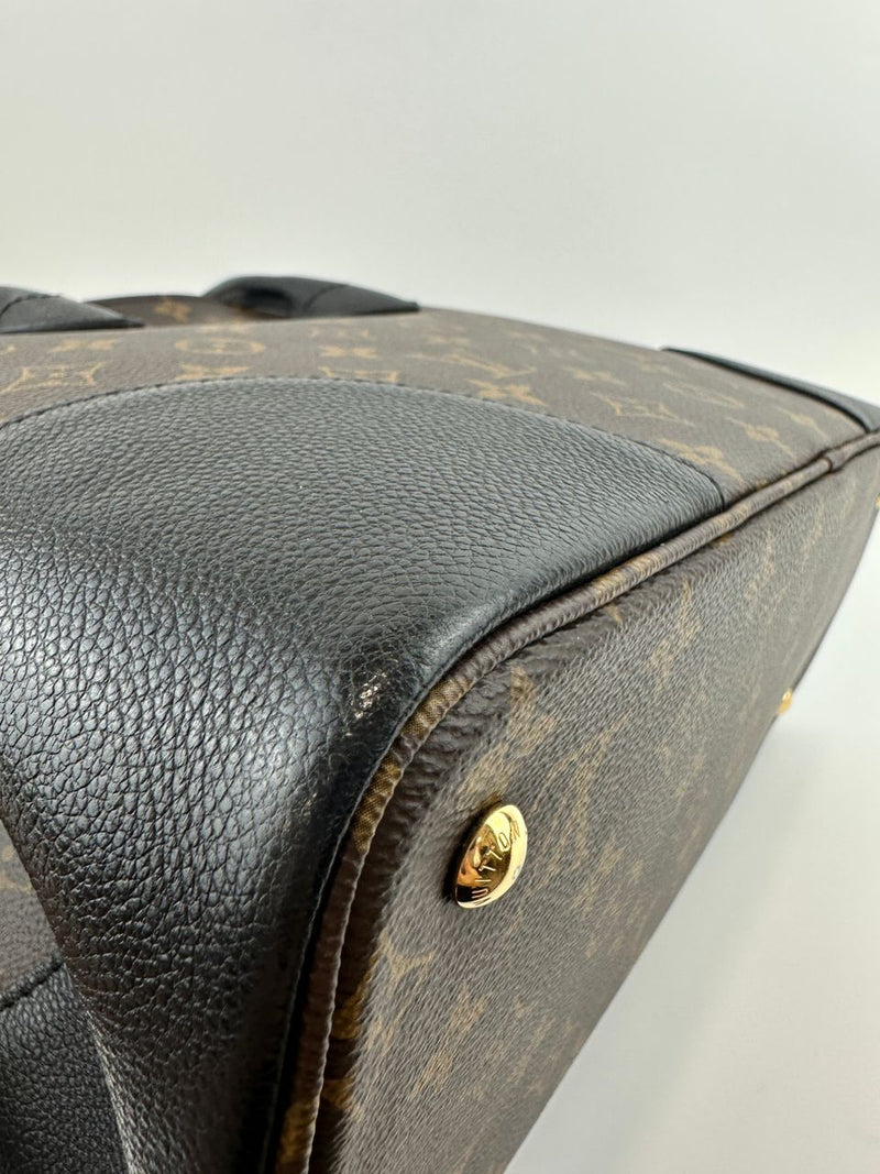 Flandrin Black Monogram Canvas Bag - Glampot