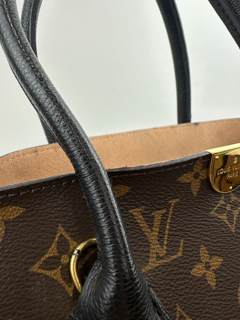 Flandrin Black Monogram Canvas Bag - Glampot