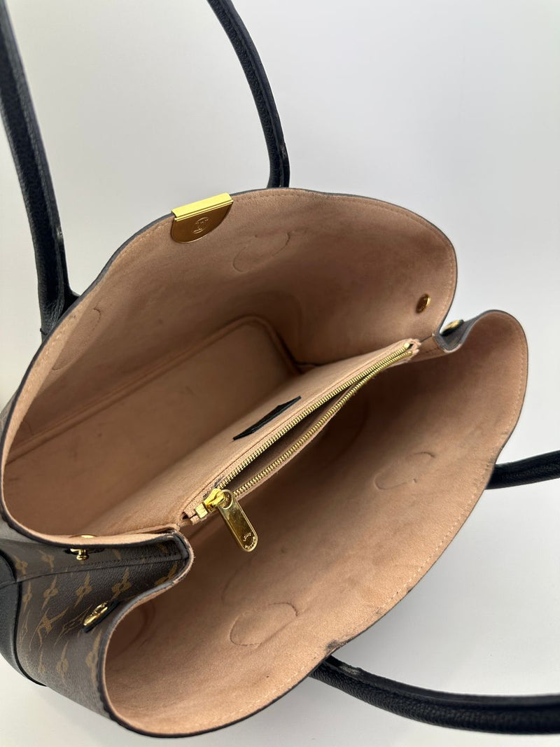 Flandrin Black Monogram Canvas Bag - Glampot