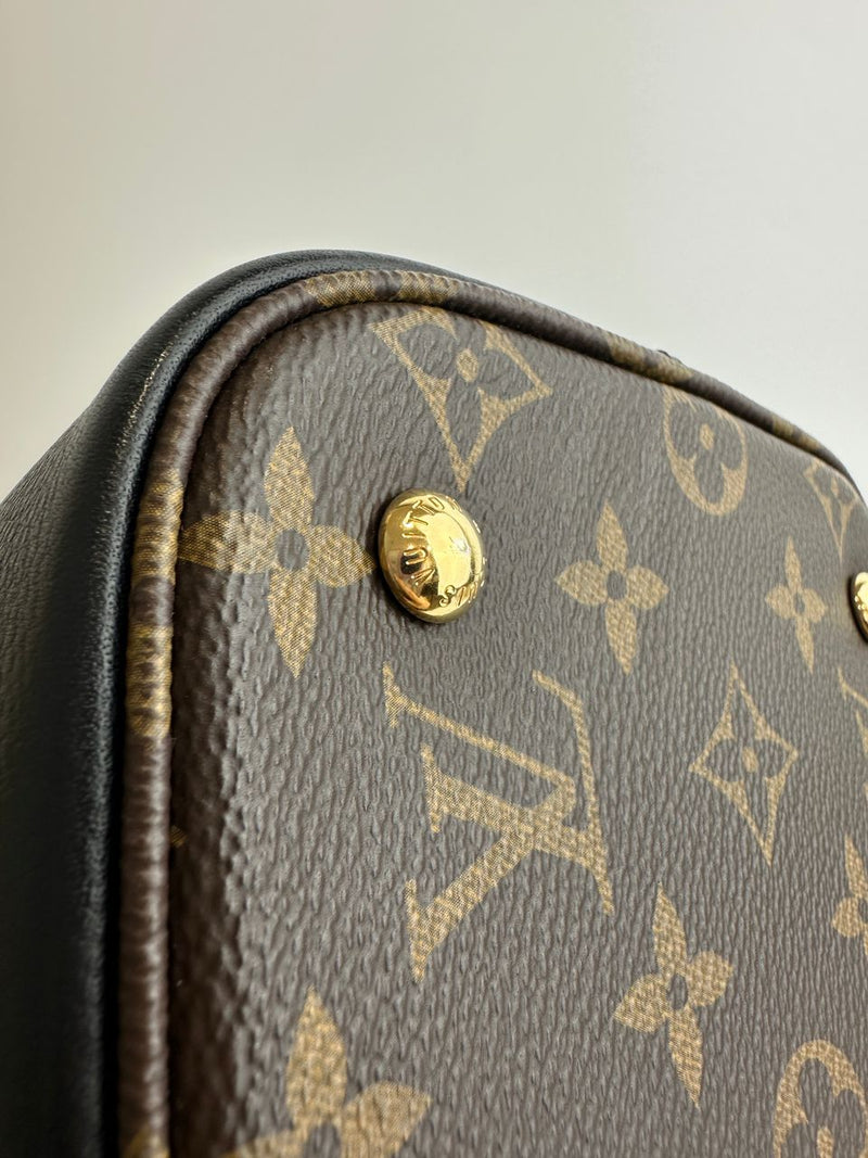 Flandrin Black Monogram Canvas Bag - Glampot