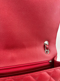 Maxi Single Flap Red Caviar SHW