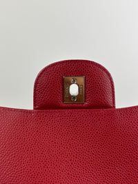 Maxi Single Flap Red Caviar SHW