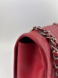 Maxi Single Flap Red Caviar SHW