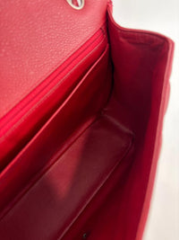 Maxi Single Flap Red Caviar SHW