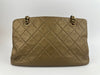 A67493 CC Quilted Matte Gold Shoulder Tote