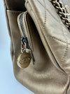 A67493 CC Quilted Matte Gold Shoulder Tote