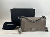 Le Boy Chevron Lambskin Grey PHW