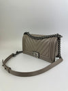 Le Boy Chevron Lambskin Grey PHW