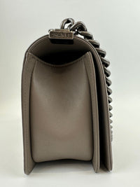 Le Boy Chevron Lambskin Grey PHW