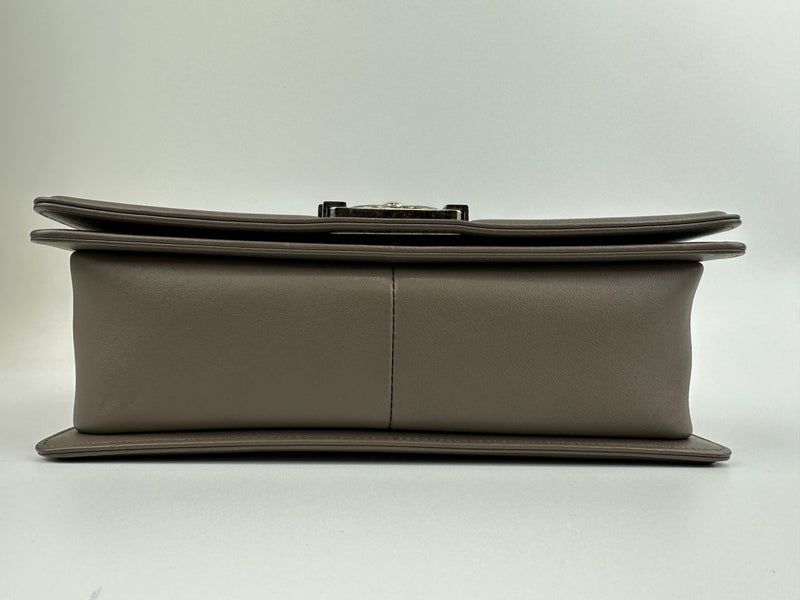 Le Boy Chevron Lambskin Grey PHW