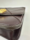 Eleanor Diamond Quilt Leather Shoulder Bag in Burgundy
