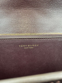 Eleanor Diamond Quilt Leather Shoulder Bag in Burgundy