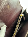 Eleanor Diamond Quilt Leather Shoulder Bag in Burgundy