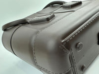 Matt Rubber Mini Arco Tote in Brown