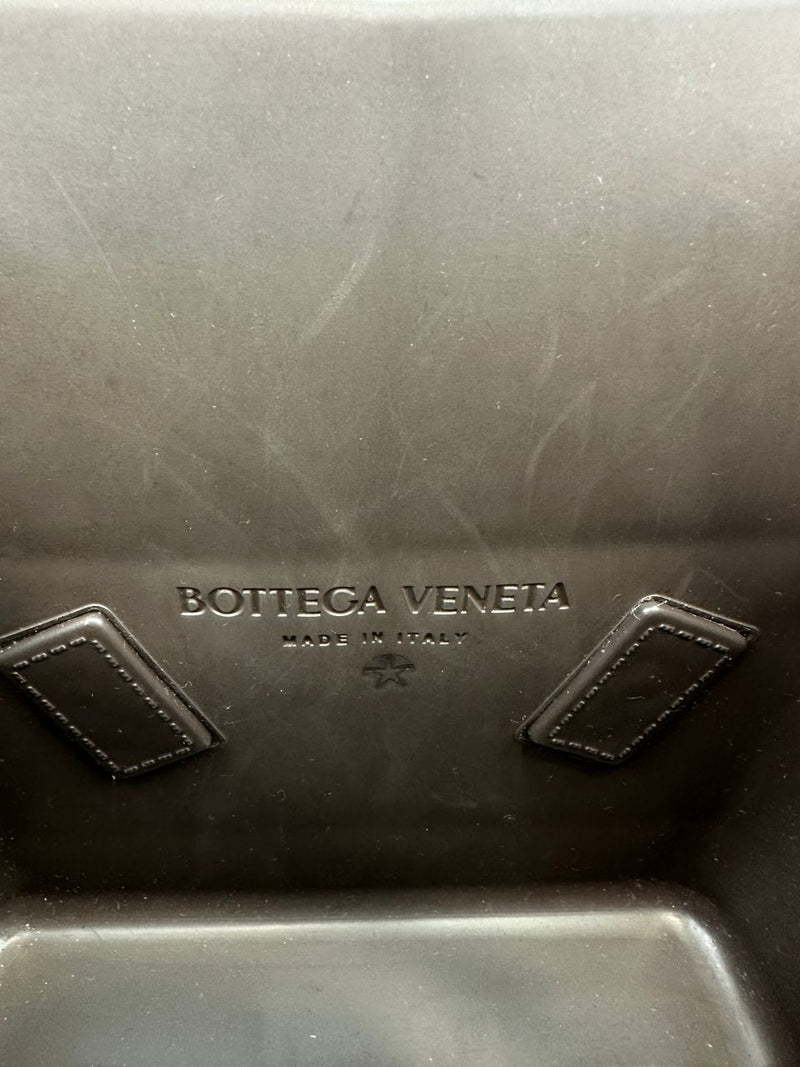 Matt Rubber Mini Arco Tote in Brown