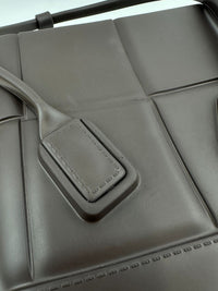 Matt Rubber Mini Arco Tote in Brown