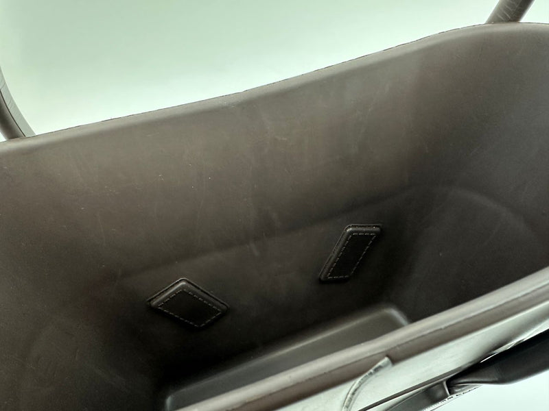 Matt Rubber Mini Arco Tote in Brown