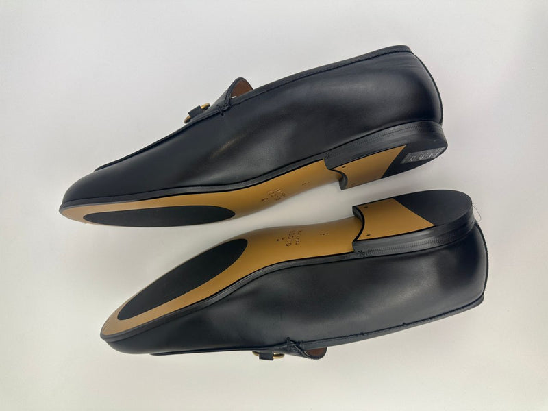 482467 Jordaan Leather Loafers GHW Size 8