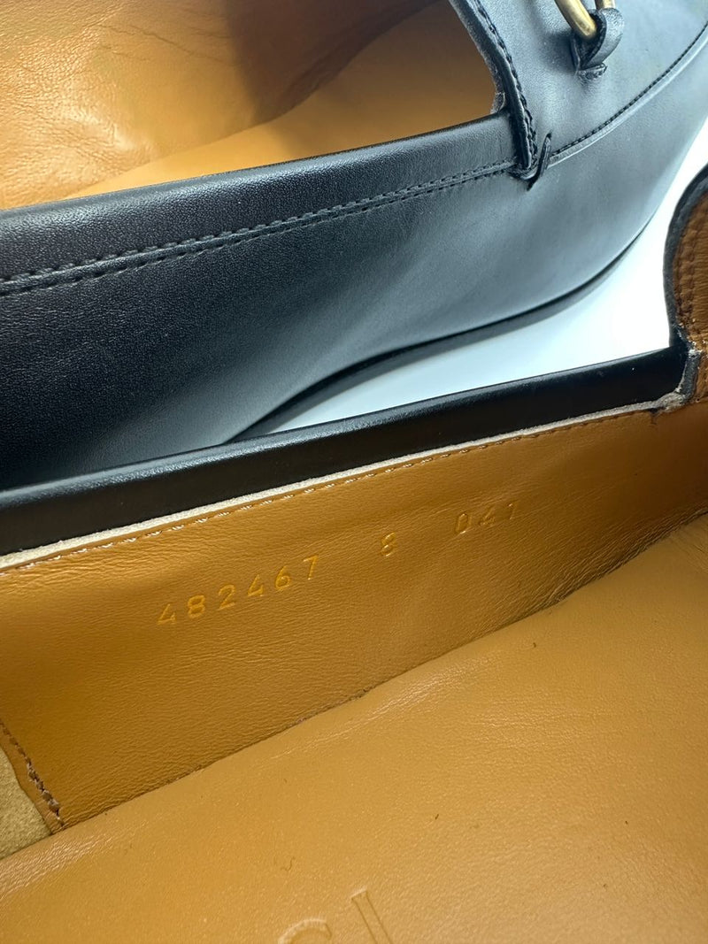 482467 Jordaan Leather Loafers GHW Size 8