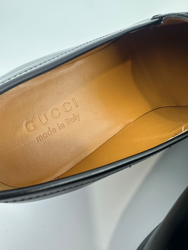 482467 Jordaan Leather Loafers GHW Size 8