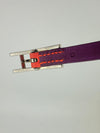 Behapi Double Tour Bracelet Cyclamen Chamonix / Capucine Swift Leather PHW