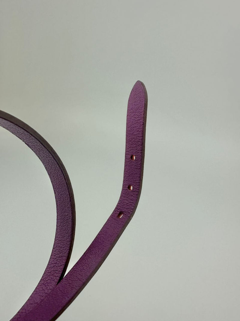 Behapi Double Tour Bracelet Cyclamen Chamonix / Capucine Swift Leather PHW