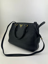 BN2420 Vitello Daino Black Leather Tote Bag &nbsp;