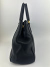 BN2420 Vitello Daino Black Leather Tote Bag &nbsp;