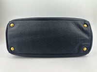 BN2420 Vitello Daino Black Leather Tote Bag &nbsp;