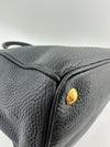 BN2420 Vitello Daino Black Leather Tote Bag &nbsp;