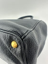 BN2420 Vitello Daino Black Leather Tote Bag &nbsp;