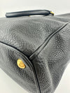 BN2420 Vitello Daino Black Leather Tote Bag &nbsp;