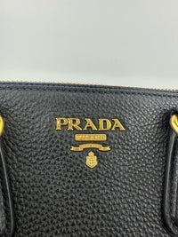 BN2420 Vitello Daino Black Leather Tote Bag &nbsp;