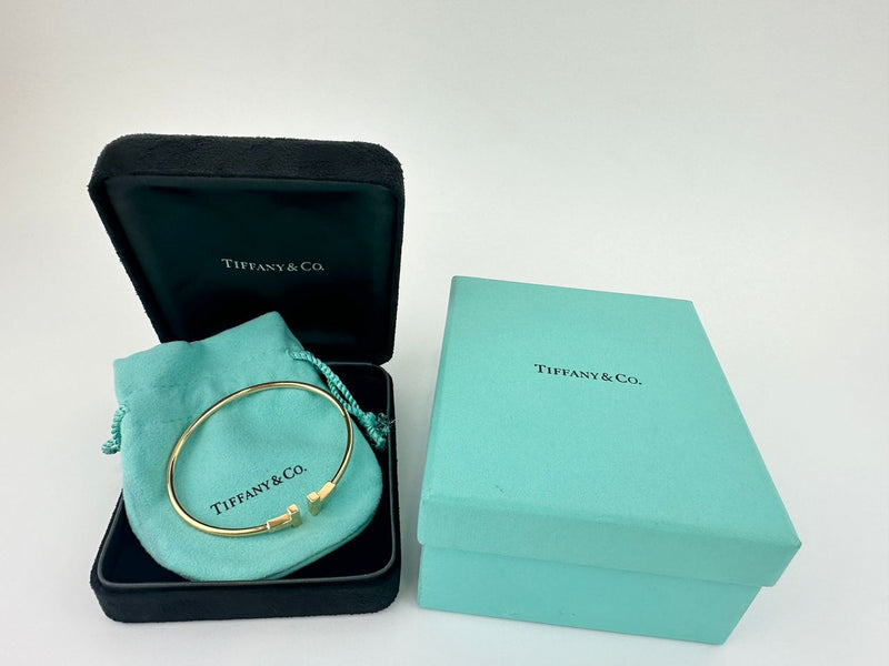 T Narrow Wire Medium Bracelet GHW