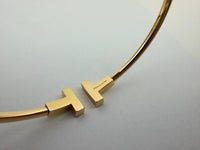 T Narrow Wire Medium Bracelet GHW